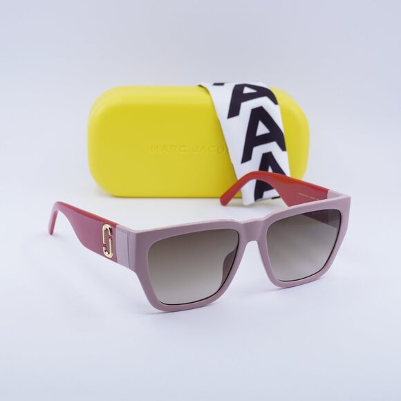 Marc Jacobs MARC 646/S 0C48 HA Square Sunglasses - Pink Red\Brown Gradient - Picture 5 of 10